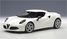 Alfa Romeo 4C (Metallic, White) (Diecast Car)