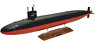 USS Thresher SSN-593 Nuclear Submarine (Plastic model)
