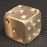 Metal Dice Aluminum Hexahedral (2pcs.) (Card Supplies)