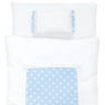 1/6 Pastel Dot Futon Set (Pillow/Duvet/Mattress Set) (White x Blue) (Fashion Doll)