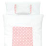 1/6 Pastel Dot Futon Set (Pillow/Duvet/Mattress Set) (White x Pink) (Fashion Doll)