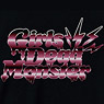 Angel Beats! Girls Dead Monster Raglan T-Shirts Black x White XL (Anime Toy)