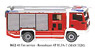 (HO) MAN TGM Rosenbauer AT RLFA-T 消防車 (鉄道模型)