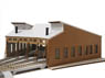 Wooden Round House (Unassembled Kit) (Model Train)