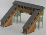 1/80(HO) HO Scale Size `Wooden Kit` Overpass (Unassembled Kit) (Model Train)