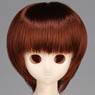 50cm Wig New Short Hair 7-8inch (Red Brown) (Fashion Doll)