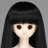 50cm Wig New Long Hair 7-8inch (Black) (Fashion Doll)