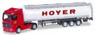 (TT) Mercedes-Benz Tank Semi Trailer `Hoyer` (Model Train)