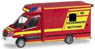 (HO) メルセデス・ベンツ スプリンター 消防車 RTW `Munich Fire department` (鉄道模型)