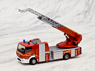 (HO) Mercedes-Benz Atego Metz Ladder Truck XS `Schenefeld fire department` (MB Atego 13 DLK) (Model Train)