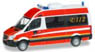 (HO) Mercedes-Benz Sprinter Bus High Roof Fire Personnel Transport Vehicles `Holzminden fire department` (Model Train)
