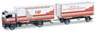 (HO) MAN TGA XL Interchangeable Box Trailer`Wolfsburg Fire department` (Model Train)