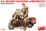 U.S. Military Policeman w/Motorcycle (Plastic model)