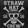 One Piece Straw Hat Pirates Polo-Shirt Black XL (Anime Toy)