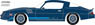 1979 Chevy Camaro Z/28 - Dark Blue Metallic with Blue Stripes with Blue Interior (Hardtop) (ミニカー)