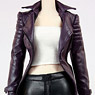 POP Toys 1/6 Female Agent Leather Coat Suits Set D (Fashion Doll)