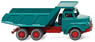 (HO) MAN Dump Truck Water Blue/Red (Model Train)