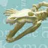 Pose Skeleton Reptiles Amphibians No.201 Crocodile (Anime Toy)
