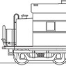 1/80(HO) J.N.R. MANU34 Heated Car (Late Type Increased Charcoal) (Renewaled Product) (Unassembled Kit) (Model Train)