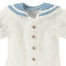 PNXS Boys Gymnasium Clothes Set (White x Blue) (Fashion Doll)