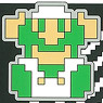 Super Mario Brothers Rubber Coaster C (Luigi) MZ14 (Anime Toy)
