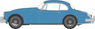 ジャガー XK150 クーペ ブルーバードブルーD Campbell (ミニカー)