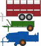(OO) 農耕用トレーラー 3台セット (鉄道模型)