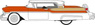 (HO) 1957 マーキュリー ターンパイク フィエスタ レッド/クラシックホワイト (鉄道模型)