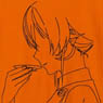 食戟のソーマ グラフィックTシャツ 1500 B柄 (えりな) メンズフリー (キャラクターグッズ)