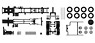 (HO) MAN TGX / TGS Parts Set (Fahrgestell MAN TGX / TGS 3-achs LKW) (Model Train)