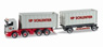 (HO) Scania R Container Trailer `Schlenter Aachen` (Model Train)