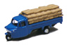 Three-wheeler Load Type w/Grain Storage Bag (Blue) (Model Train)