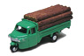 Three-wheeler Load Type w/Lumber (Green) (Model Train)