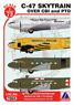 C-47 Skytrain Over CBI and PTO (Decal)