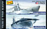 WW.II Table Top Navy 2 Pack USS Intrepid & USS North Carolina (Plastic model)