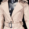 POP Toys 1/6 British Womans Coat Set Khaki (Fashion Doll)