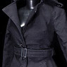 POP Toys 1/6 British Womans Coat Set Black (Fashion Doll)