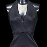 POP Toys 1/6 Low-cut Halter Dress Set Black (Fashion Doll)