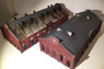 1/80 Old Maruyama Electrical Substation (Building A/B Set) Paper Kit (Pre-colored Kit) (Model Train)