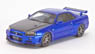 Nissan Skyline GT-R V-SpecII (BNR34) Carbon hood Bayside Blue