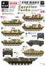 Egyptian Tanks In 1973 Yom Kippur War and mid 1970s #3 Decal Set (Plastic model)