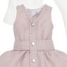 Picco D V-neck Jumper Skirt Set (Pink x Cream) (Fashion Doll)