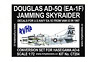 Douglas AD-5Q (EA-1F) Jamming Skyraider Resin Conversion Set w/Decal (for Hasegawa AD-6) (Plastic model)