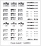 タキ143645 ［銀タキ］ 車番インレタ  (社名シール・常備駅表記) (鉄道模型)
