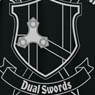 Sword Art Online II The Black Swordman Dry T-shirt Black S (Anime Toy)