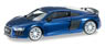 (HO) Audi R8 V10 Plus Blue / Black (Audi R8 V10 plus) (Model Train)