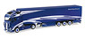 (HO) Volvo FH Gl. XL 冷蔵ボックス セミトレーラー`MB Transport` (鉄道模型)