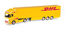 (HO) ボルボ FH Gl. XL ボックスセミトレーラー `DHL / Thijssen` (NL) (鉄道模型)