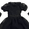 Picco D Chiffon Ruffle Millefeuille Dress Set (Black) (Fashion Doll)