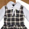 PNXS Little Autumn Girl Set (Biscuit Brown x Navy Check) (Fashion Doll)